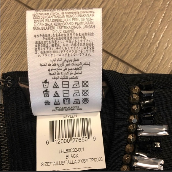 BCBGMAXAZRIA Kaylen Embellished Cutout-Back Dress. - Picture 8 of 9